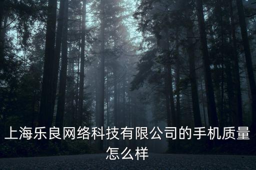 上海樂良網(wǎng)絡(luò)科技有限公司的手機質(zhì)量怎么樣