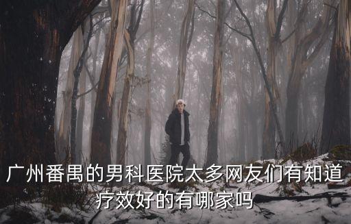 廣州番禺的男科醫院太多網友們有知道療效好的有哪家嗎
