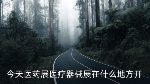 今天醫藥展醫療器械展在什么地方開