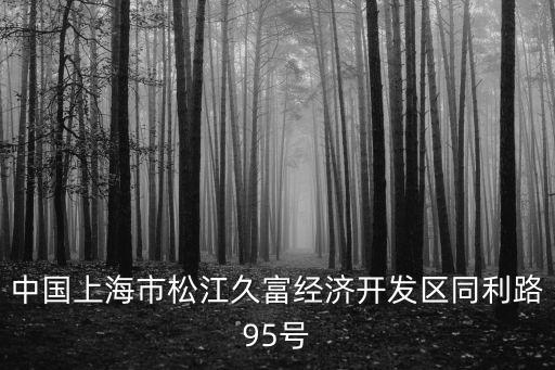 中國上海市松江久富經濟開發區同利路95號