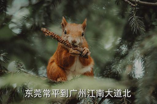 東莞常平到廣州江南大道北