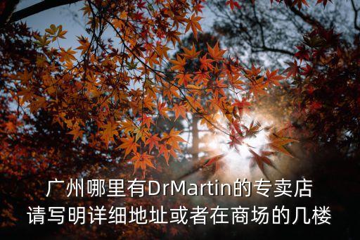 廣州哪里有DrMartin的專賣店請寫明詳細地址或者在商場的幾樓