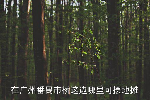 廣州番禺擺地攤哪里最熱鬧，廣州市有哪些可以擺地攤的地方最好是番禺區