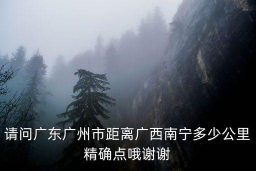 請(qǐng)問廣東廣州市距離廣西南寧多少公里精確點(diǎn)哦謝謝