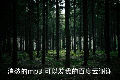 消愁的mp3 可以發(fā)我的百度云謝謝