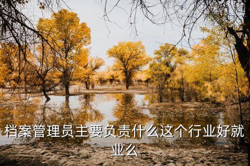 檔案管理員主要負責什么這個行業(yè)好就業(yè)么