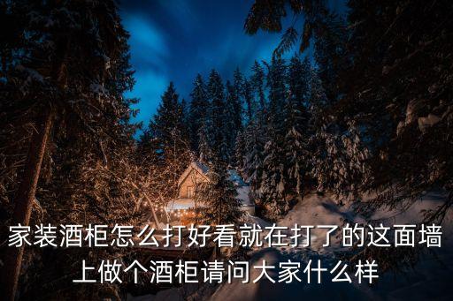 家裝酒柜怎么打好看就在打了的這面墻上做個酒柜請問大家什么樣