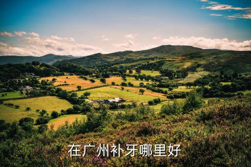 廣州哪里修補牙齒比較好，廣州補牙那里好