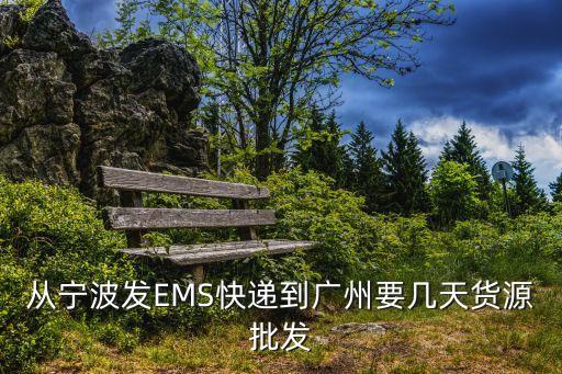 從寧波發EMS快遞到廣州要幾天貨源批發