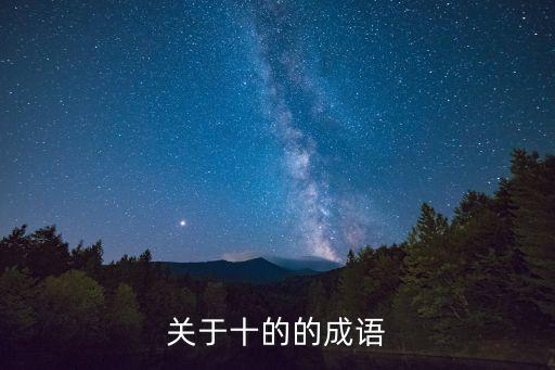 關于十的的成語