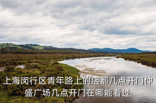 上海市湯連得閔行店開業，上海閔行區青年路上的店都幾點開門仲盛廣場幾點開門在哪能看過