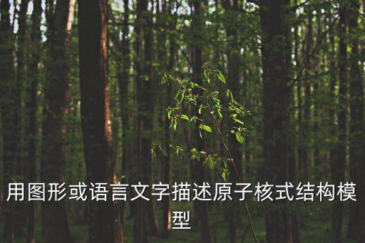 用圖形或語言文字描述原子核式結(jié)構(gòu)模型