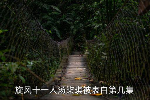 旋風十一人湯柒琪被表白第幾集