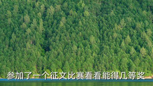 上海市社聯征文得獎，參加了一個征文比賽看看能得幾等獎