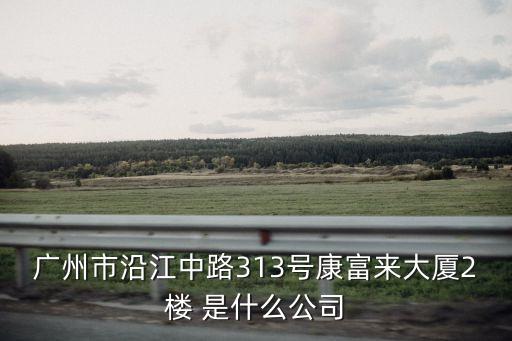 廣州市沿江中路313號(hào)康富來(lái)大廈2樓 是什么公司