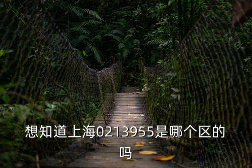 想知道上海0213955是哪個區的嗎