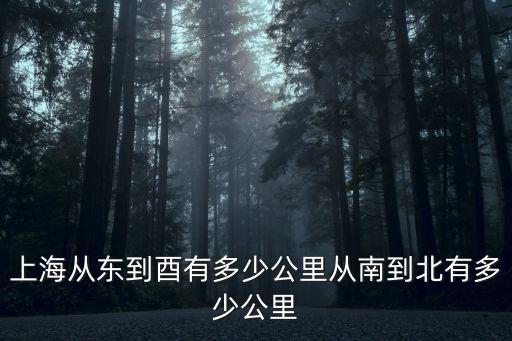 上海市東西距離和南北距離分別是，上海成市從東到西北到南有多少公里