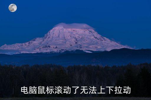 電腦鼠標滾動了無法上下拉動