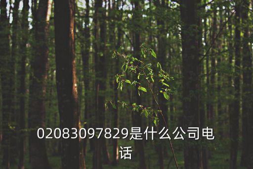 02083097829是什么公司電話