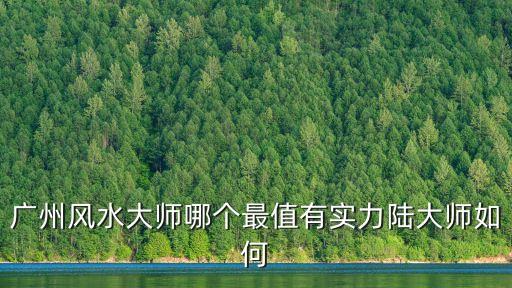 廣州風水大師哪個最值有實力陸大師如何