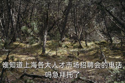 誰知道上海各大人才市場招聘會的電話嗎急拜托了