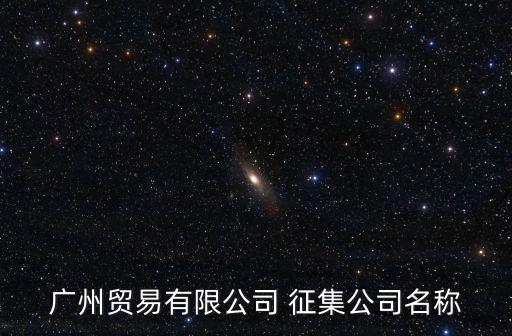 廣州貿(mào)易有限公司 征集公司名稱