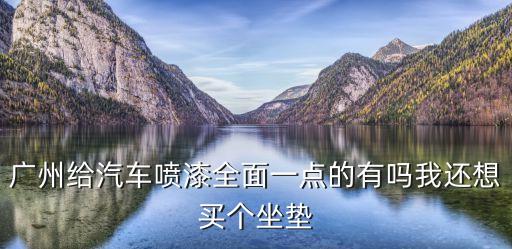 廣州給汽車噴漆全面一點的有嗎我還想買個坐墊