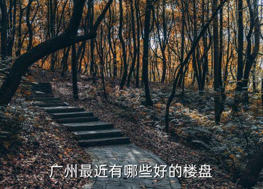 廣州最近有哪些好的樓盤