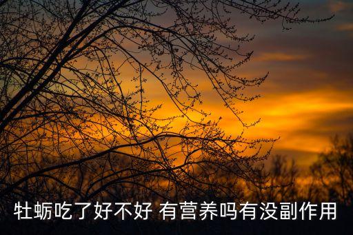 牡蠣吃了好不好 有營(yíng)養(yǎng)嗎有沒副作用