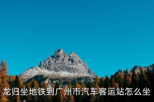 龍歸到廣州汽車站，龍歸地鐵站到廣州哪個汽車站近點