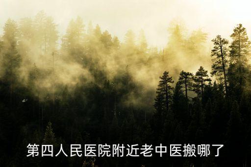 第四人民醫院附近老中醫搬哪了