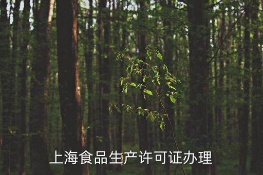上海食品生產(chǎn)許可證辦理
