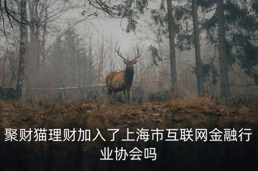 上海市金融信息行業(yè)協(xié)會理事會，聚財貓理財加入了上海市互聯(lián)網(wǎng)金融行業(yè)協(xié)會嗎