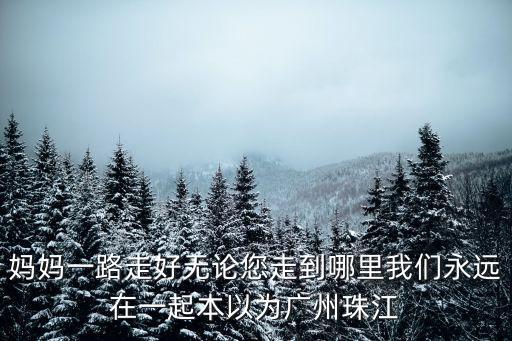 媽媽一路走好無論您走到哪里我們永遠在一起本以為廣州珠江
