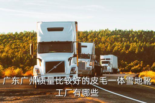 廣東廣州質量比較好的皮毛一體雪地靴工廠有哪些