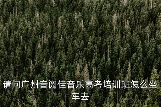 請(qǐng)問(wèn)廣州音閱佳音樂(lè)高考培訓(xùn)班怎么坐車去