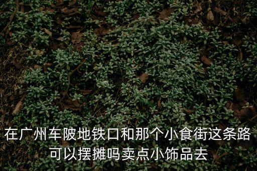 在廣州車陂地鐵口和那個小食街這條路可以擺攤嗎賣點小飾品去