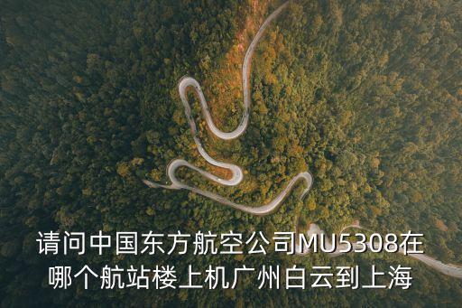 東航廣州起飛航班，東方航空MU5308廣州到上海虹橋機場哪個航站樓