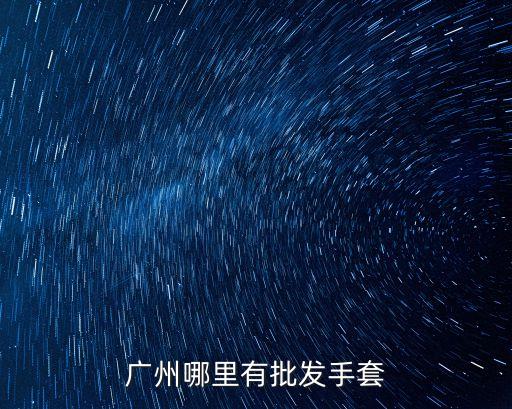 廣州哪里有批發手套