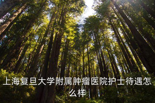 上海復旦大學附屬腫瘤醫院護士待遇怎么樣