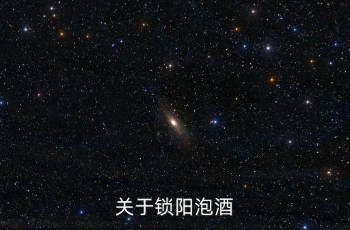 關(guān)于鎖陽泡酒