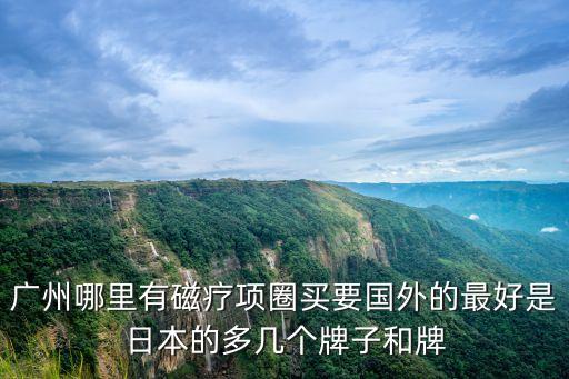 廣州哪里有磁療項圈買要國外的最好是日本的多幾個牌子和牌