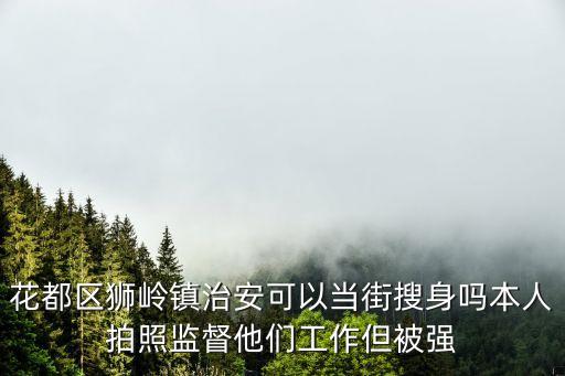 花都區(qū)獅嶺鎮(zhèn)治安可以當(dāng)街搜身嗎本人拍照監(jiān)督他們工作但被強(qiáng)