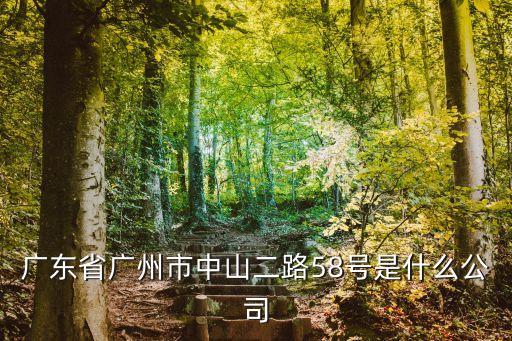 廣東省廣州市中山二路58號是什么公司
