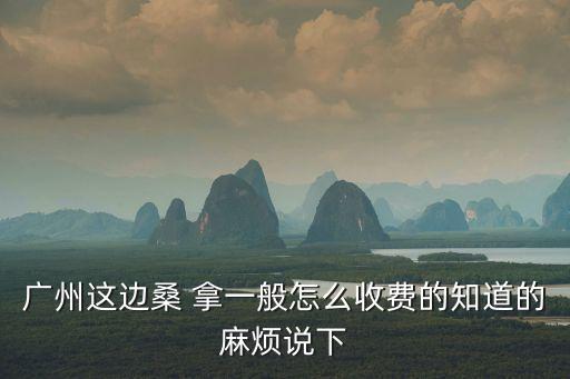 廣州這邊桑 拿一般怎么收費的知道的麻煩說下