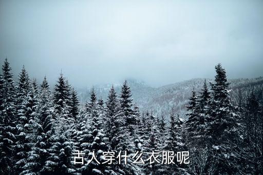 古代的衣服，古人穿什么衣服呢