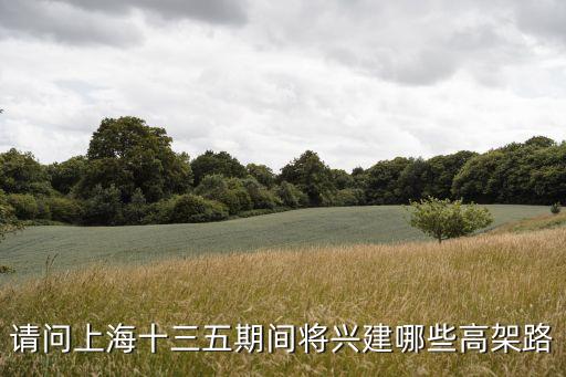 請問上海十三五期間將興建哪些高架路