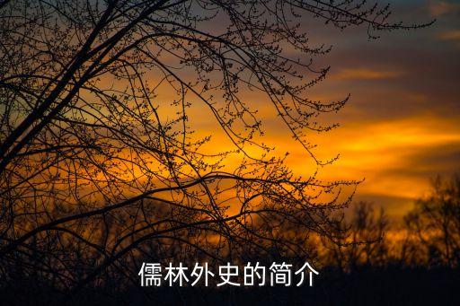 儒林外史的簡介
