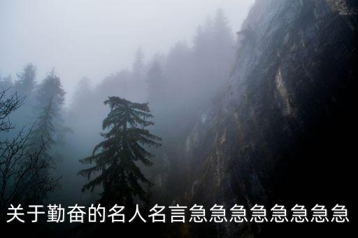 關于勤奮的名言警句，關于勤奮的名言