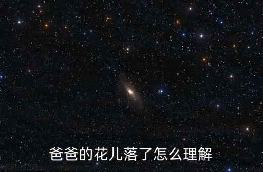 爸爸的花兒落了怎么理解